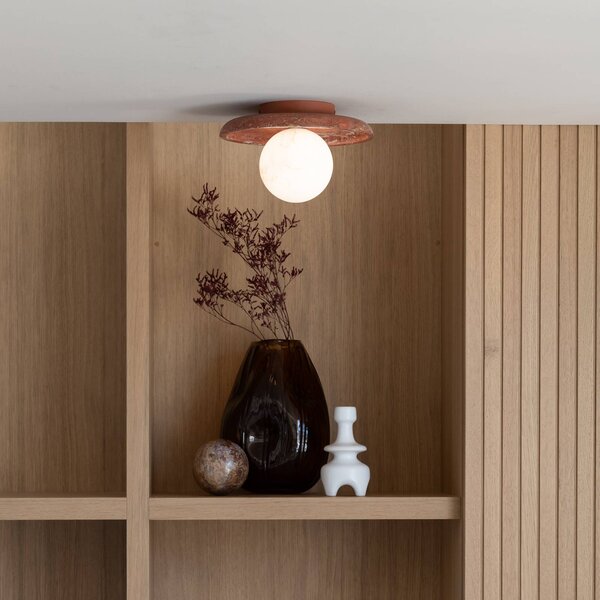 IT´S ABOUT ROMI Plafoniera soffitto Tivoli, dimmerabile, Terracotta, Soggiorno / Sala da pranzo, Pietra, Plafoniera