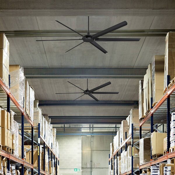 Westinghouse Ventilatore da soffitto Widespan, nero Widespan, Nero, Soggiorno / Sala da pranzo, Alluminio, Moderno