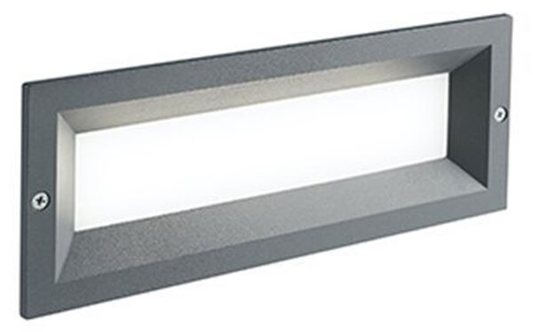 Lampada Da Incasso Contemporanea Mask Alluminio Grafite 12W Led 3000K