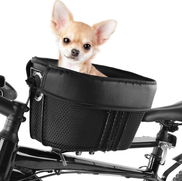 Cesto per cani con pannello frontale removibile