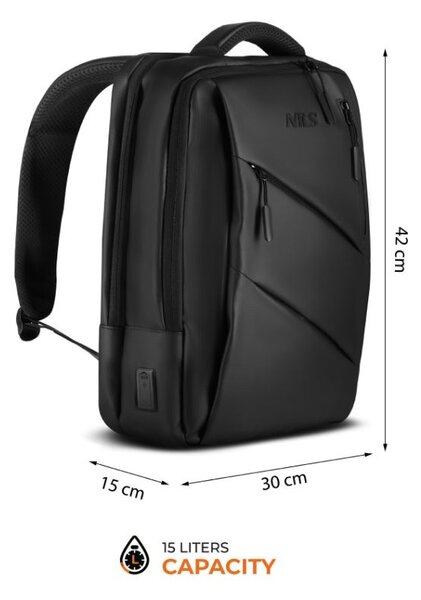 Zaino Porta PC Elegante con USB Integrata