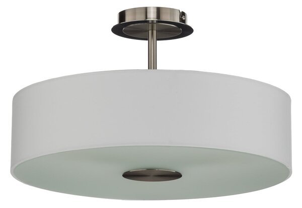Plafoniera Lindby, Josia, dimmerabile, Bianco, Corridoio, Tessuto / Tessile, Moderno