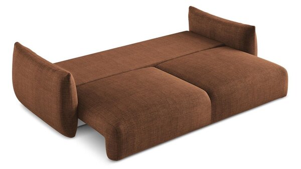 Divano color terracotta allungabile 230 cm Leila – Makamii