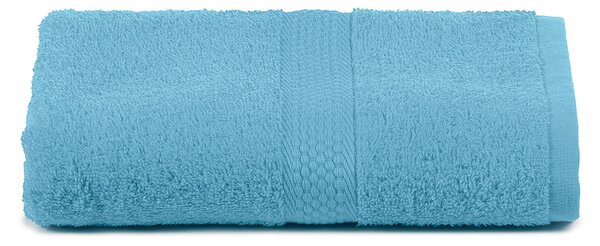 Telo Bagno In Cotone Minorca Standard Spugnissima Tinta Unita Azzurro Caleffi