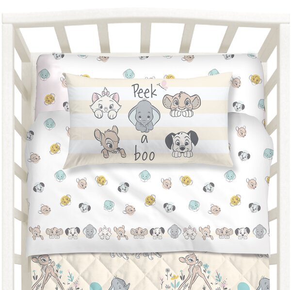 Completo Lenzuola In Cotone Baby Pets Baby Disney Ragazzo Caleffi