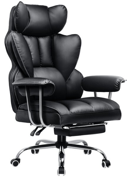 Sedia da gioco GTPLAYER, sedia da gioco, sedia da ufficio ergonomica con poggiapiedi, supporto lombare regolabile e cuscino per la testa, sedia da gioco imbottita, poltrona da gioco