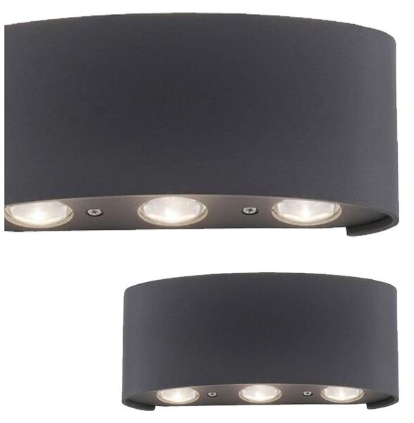 PAUL NEUHAUS Applique LED 9488-13 antracite, 4,8 W, 720 lm, 3000 K, IP54