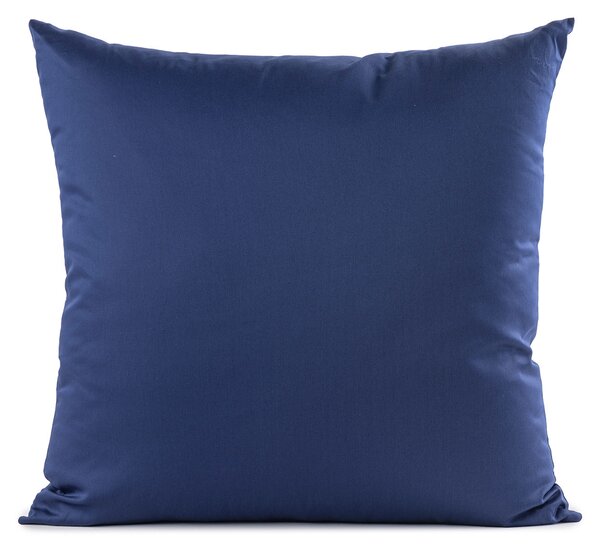 Cuscino Arredo 50X50 Raso BLU Raso Di Cotone Caleffi