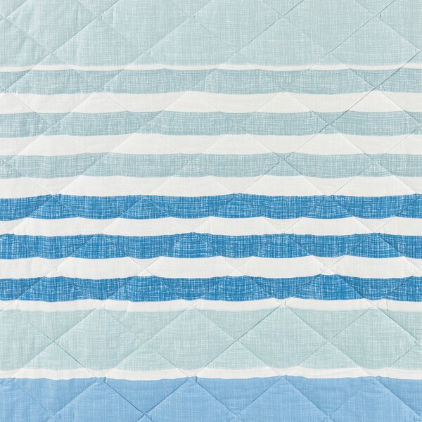 Copriletto Primaverile SINGOLO River BLU Cotone Caleffi