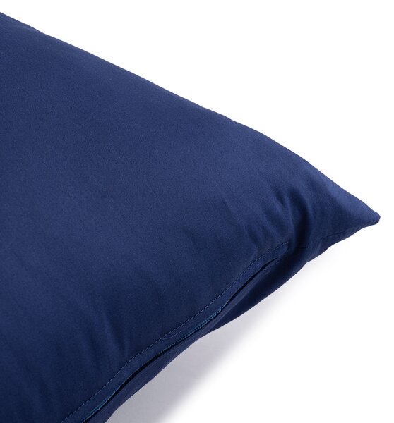 Cuscino Arredo 50X50 Raso BLU Raso Di Cotone Caleffi