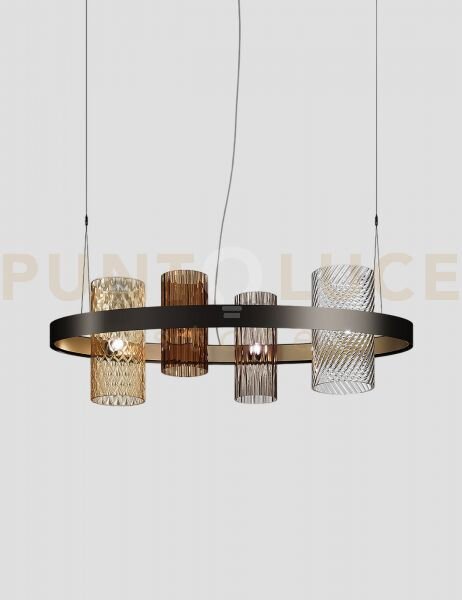 Armonia sospensione ov1 multicolore 2 nickel nero satinato oro sati
