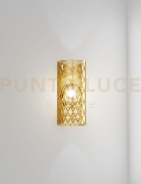 Armonia applique a parete 18 ambra balloton oro satinato 1 luce att
