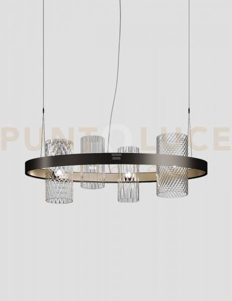 Armonia sospensione ov1 multicolore 3 nickel nero satinato oro sati