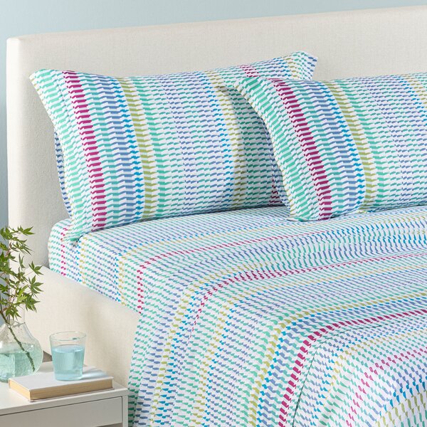 Completo Lenzuola SINGOLO Astrid AZZURRO Cotone Caleffi