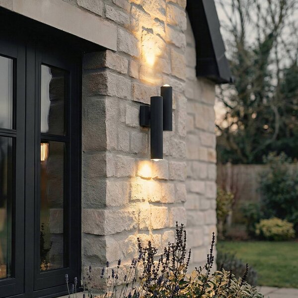 Applique da esterni a LED Torvian Lucande, Nero, Metallo, Moderno, Applique LED da esterni