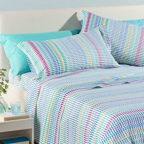 Copriletto Estivo SINGOLO Astrid AZZURRO Cotone Piquet Caleffi