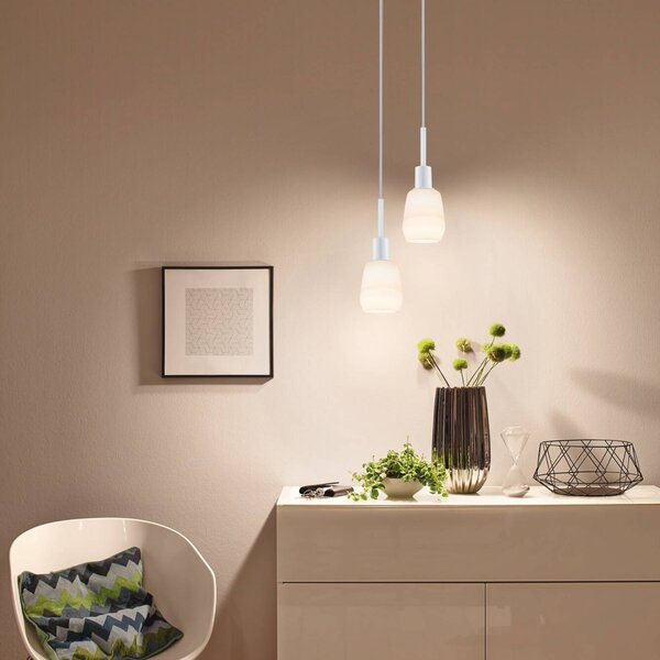 Paulmann Lampada a sospensione URail DecoSystems, bianco segnale, metallo dimmerabile, Bianco / Opale, Soggiorno / Sala da pranzo, Metallo, Moderno