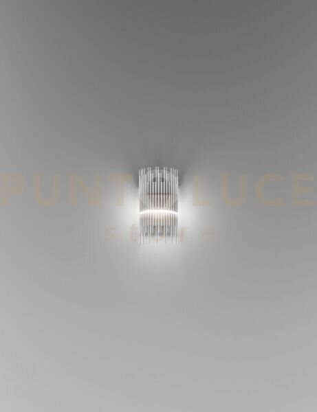 Diadema applique a parete p cristallo bronzo satinato 2 luci attacc