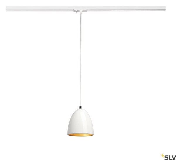 Para Cone 14 lampada a sospensione rotonda Ø13,3 cm bianco/oro GU10 adattatore monofase