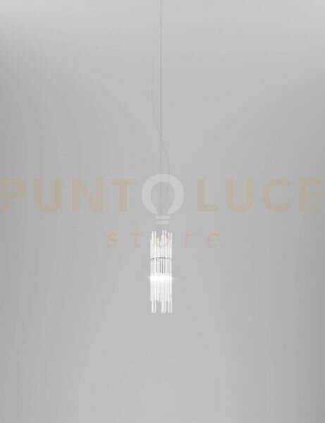 Diadema sospensione ap cristallo cromo lucido 1 luce attacco g9