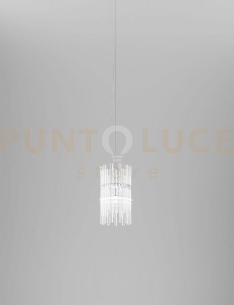 Diadema sospensione am cristallo cromo lucido 1 luce attacco e27