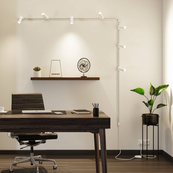 Paulmann URail Alimentazione con interruttore, 200 cm, bianco segnale Einspeisung, Bianco / Opale, Plastica