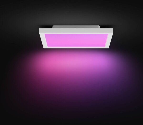 Philips Hue Plafoniera smart Surimu, dimmerabile, Bianco / Opale, Soggiorno / Sala da pranzo, Alluminio, Moderno