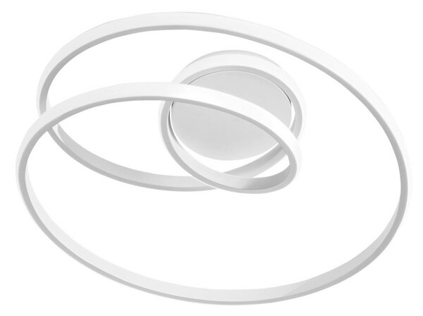 Luce Ambiente Design Plafoniera a LED Coaster, Bianco / Opale, Soggiorno / Sala da pranzo, Alluminio, Moderno, Plafoniera LED