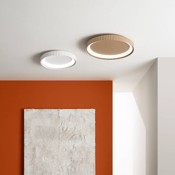 Luce Ambiente Design Plafoniera a LED Niike, Ottone / Oro, Soggiorno / Sala da pranzo, Metallo, Moderno, Plafoniera LED