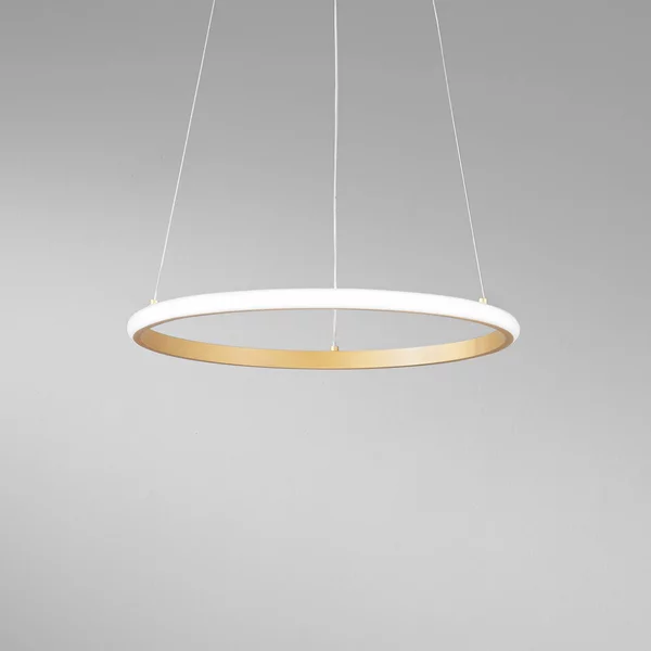 Luce Ambiente Design Lampada LED a sospensione Axis, Ø 40 cm, color oro, metallo, CCT Axis, Ottone / Oro, Soggiorno / Sala da pranzo, Metallo, Moderno