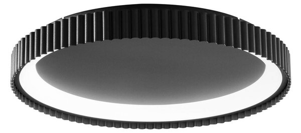 Luce Ambiente Design Plafoniera a LED Niike, Nero, Soggiorno / Sala da pranzo, Metallo, Moderno, Plafoniera LED