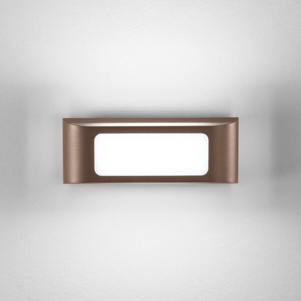 INTEC Applique da esterni a LED Desert, Bronzo / Ottone antico, Alluminio, Moderno, Applique LED da esterni