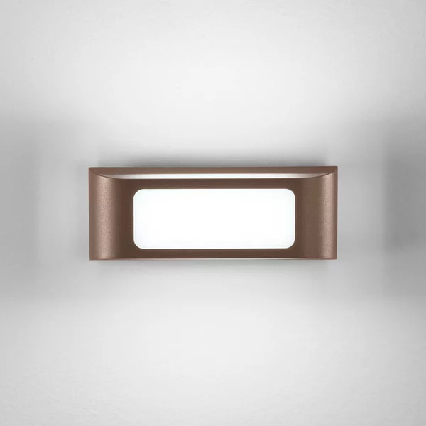INTEC Applique da esterni a LED Desert, Bronzo / Ottone antico, Alluminio, Moderno, Applique LED da esterni