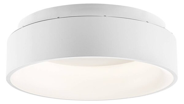 Luce Ambiente Design Plafoniera a LED Noah, Bianco / Opale, Soggiorno / Sala da pranzo, Alluminio, Moderno, Plafoniera LED