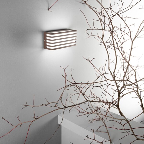 INTEC Applique da esterni a LED Dukrot, Bronzo / Ottone antico, Alluminio, Moderno, Applique LED da esterni