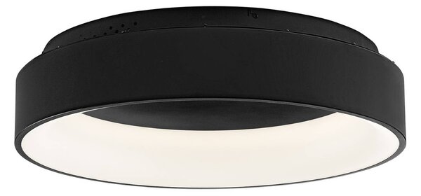 Luce Ambiente Design Plafoniera a LED Noah, Nero, Soggiorno / Sala da pranzo, Alluminio, Moderno, Plafoniera LED