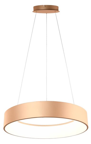 Luce Ambiente Design Lampada LED a sospensione Noah, color oro, Ø 60 cm, metallo, CCT Noah, Ottone / Oro, Soggiorno / Sala da pranzo, Alluminio, Moderno