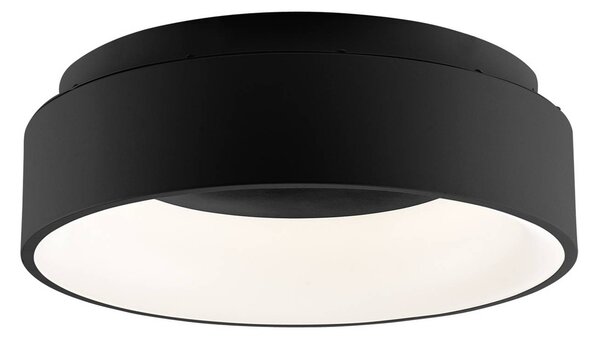 Luce Ambiente Design Plafoniera a LED Noah, Nero, Soggiorno / Sala da pranzo, Alluminio, Moderno, Plafoniera LED