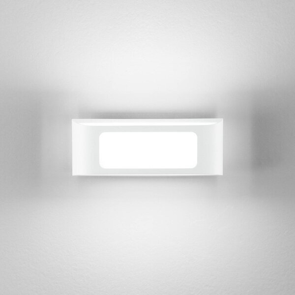 INTEC Applique da esterni a LED Desert, Bianco / Opale, Alluminio, Moderno, Applique LED da esterni