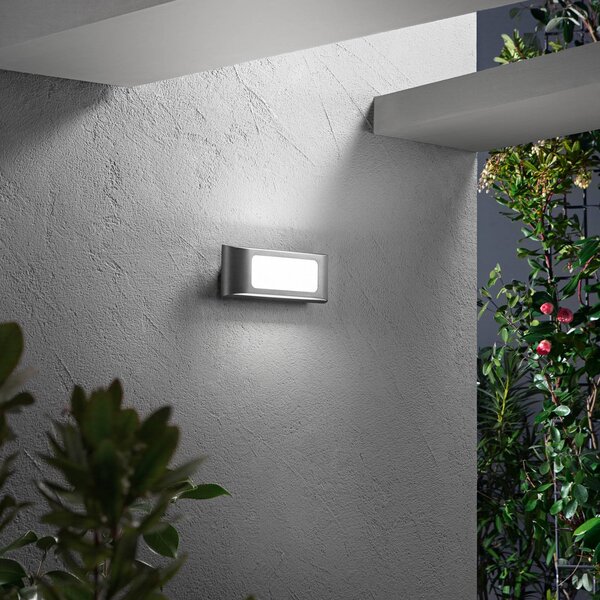 INTEC Applique da esterni a LED Desert, Nero, Alluminio, Moderno, Applique LED da esterni