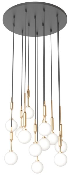Open Design OR85396 - Lampadario a cavo ERO 12xG9/8W/230V oro