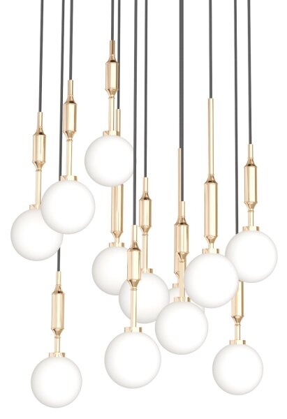 Open Design OR85396 - Lampadario a cavo ERO 12xG9/8W/230V oro
