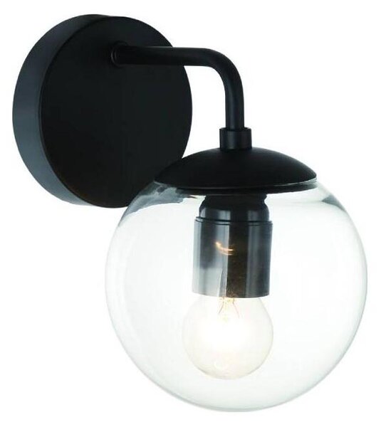 Open Design OR81404 - Lampada da parete BAO 1xE27/8W/230V nera/trasparente
