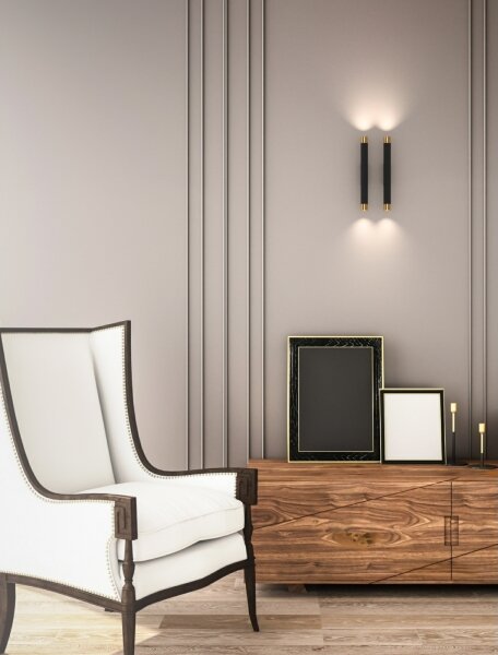 Open Design OR84573 - Lampada da parete Q 2xG9/3,5W/230V nero/oro
