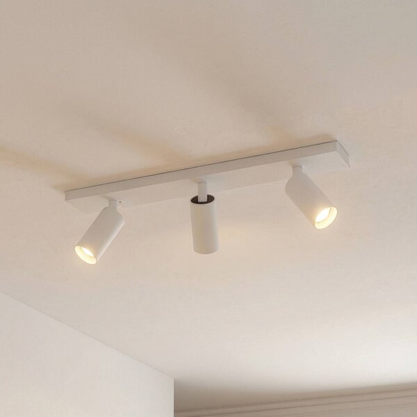 Arcchio Faretto da soffitto Brinja Slim, bianco, a 3 luci, GU10 MR11 Slim Arcchio, dimmerabile, Bianco / Opale, Corridoio, Alluminio, Moderno, Faretto