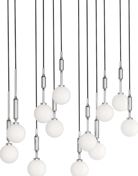 Open Design OR85440 - Lampadario sospeso con cavo ERO 12xG9/8W/230V cromo lucido