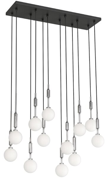 Open Design OR85440 - Lampadario sospeso con cavo ERO 12xG9/8W/230V cromo lucido