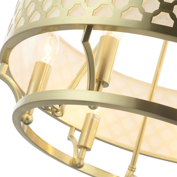 Open Design OR84382 - Lampadario a catena VERNO 6xE14/12W/230V, finitura ottone
