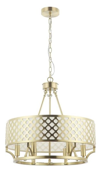 Open Design OR84382 - Lampadario a catena VERNO 6xE14/12W/230V, finitura ottone
