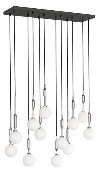 Open Design OR85440 - Lampadario sospeso con cavo ERO 12xG9/8W/230V cromo lucido